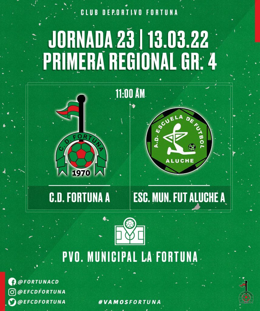 Cartel CD Fortuna vs EF Aluche 21-22